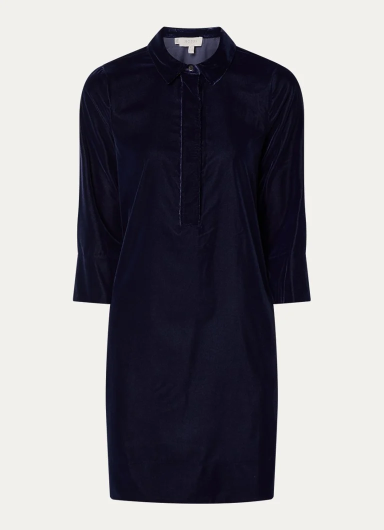 Vestido túnica corto de terciopelo Hobbs Marciele