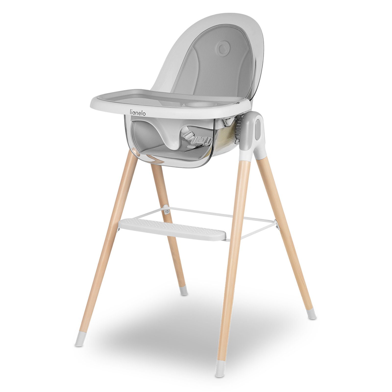 lionelo Hochstuhl Maya (Stylisch), ab 6 monate, 2in1, Buchenholz