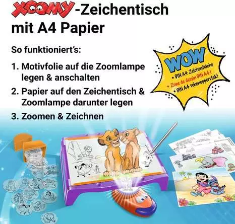 A4 Tisch Disney Classics