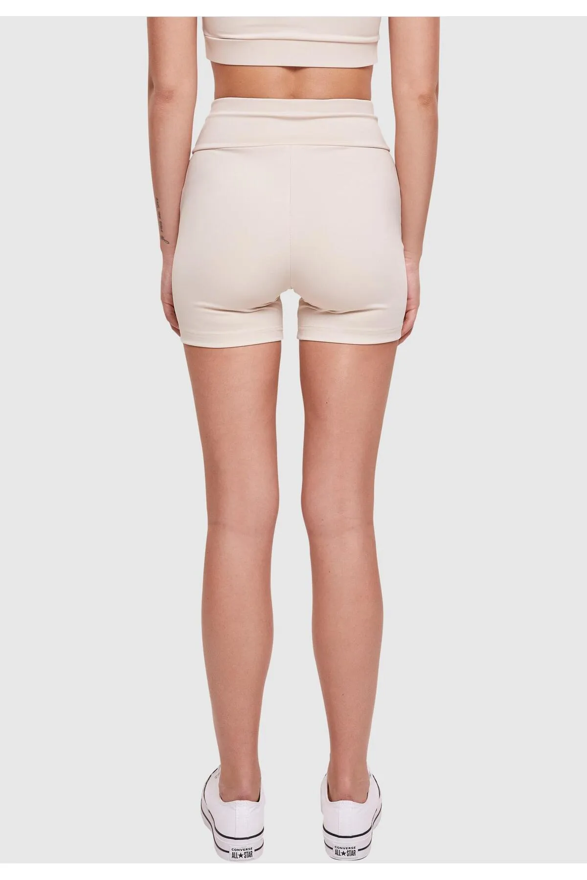 Urban Classics  Kurze Sporthose - Beige - Hoher Bund