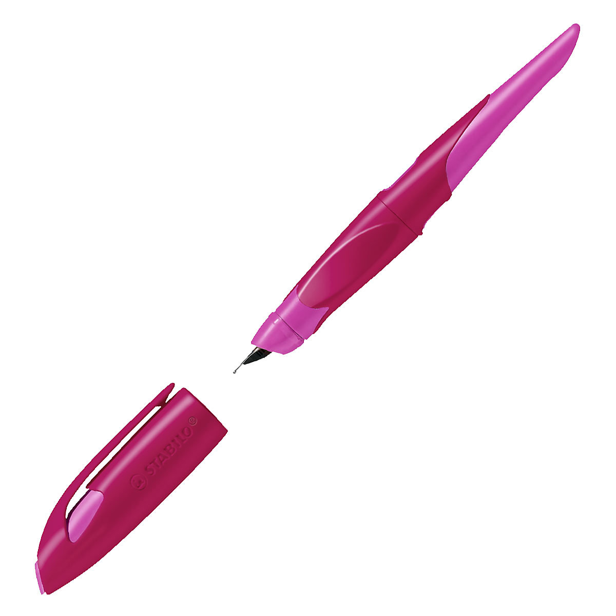 Schulfüller EASYbirdy Rechtshänder A-Feder beere/pink, inkl. Patrone & Einstellwerkzeug