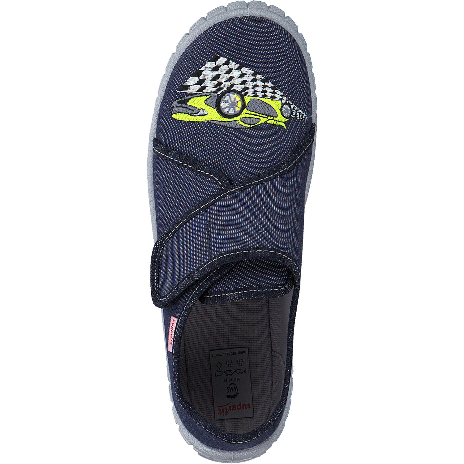 Superfit BILL 00271, Hausschuhe, Kinder, Blau (Auto)