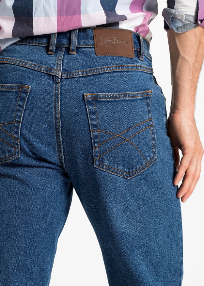 Classic Fit Stretch-Jeans, Straight