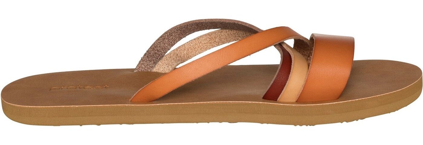 Protest PRTOYSTER slaps Damen Sandalen braun Badepantolette