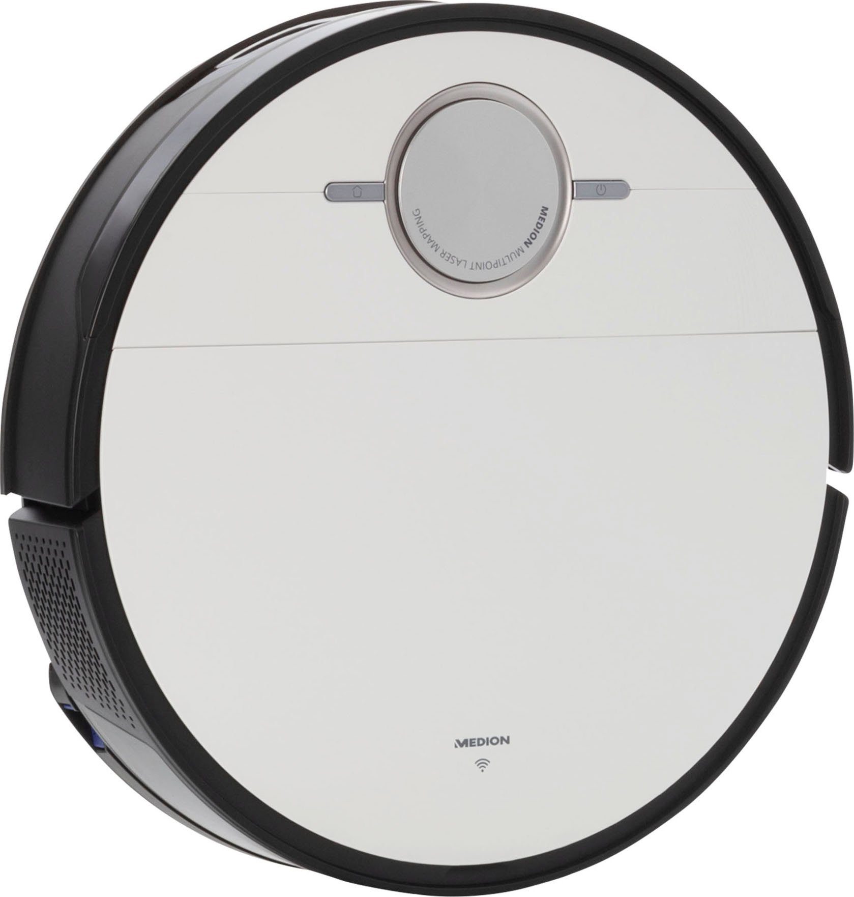 Medion® Saugroboter X50 SW (MD20004), mit Absaugstation, starke 8.000 Pa Saugkraft, No Go & Go Bereiche