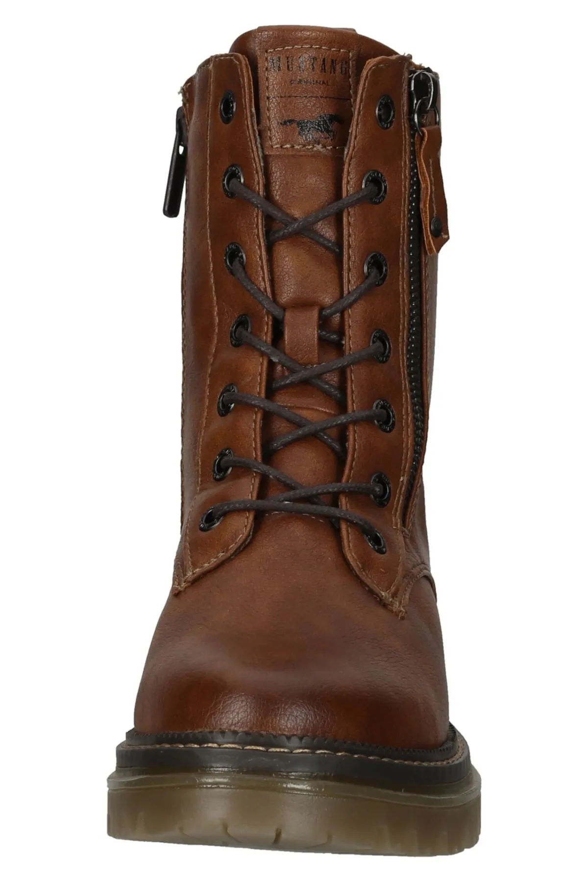 Mustang  Stiefelette - Braun - Blockabsatz
