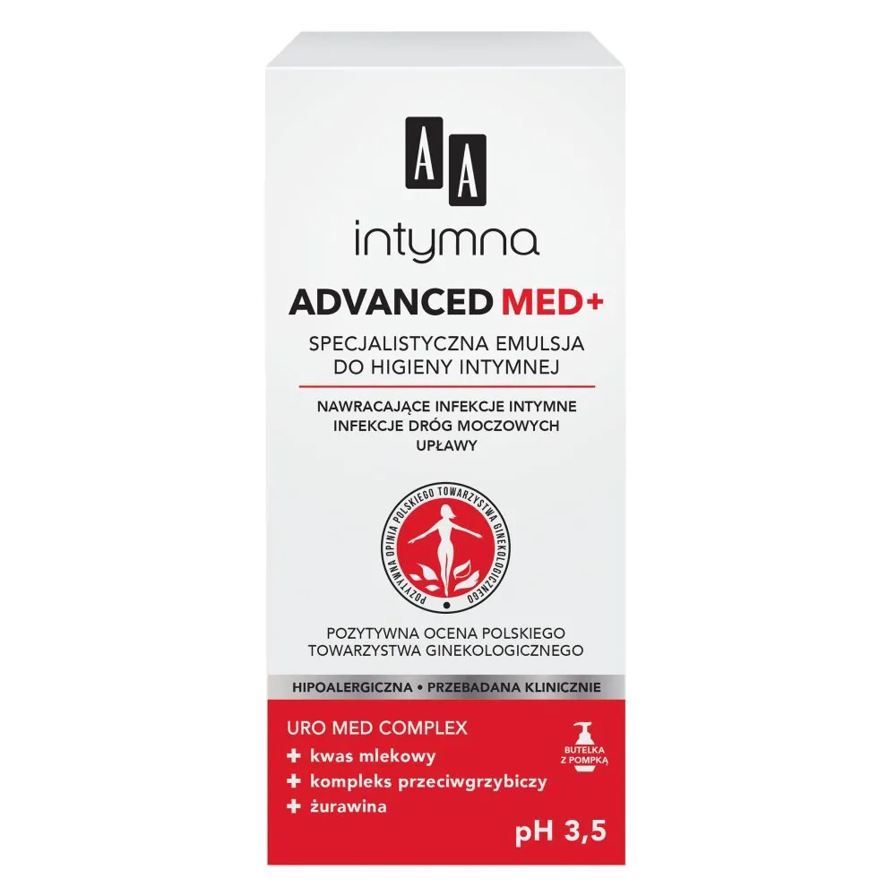 AA Intymna Med. Pažangi specializuota emulsija intymiai higienai – dozatorius