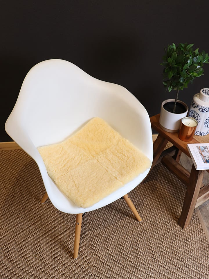Kaiser Naturfellprodukte H&L Lammfell-Sitzkissen in Creme günstig kaufen 40x40 cm