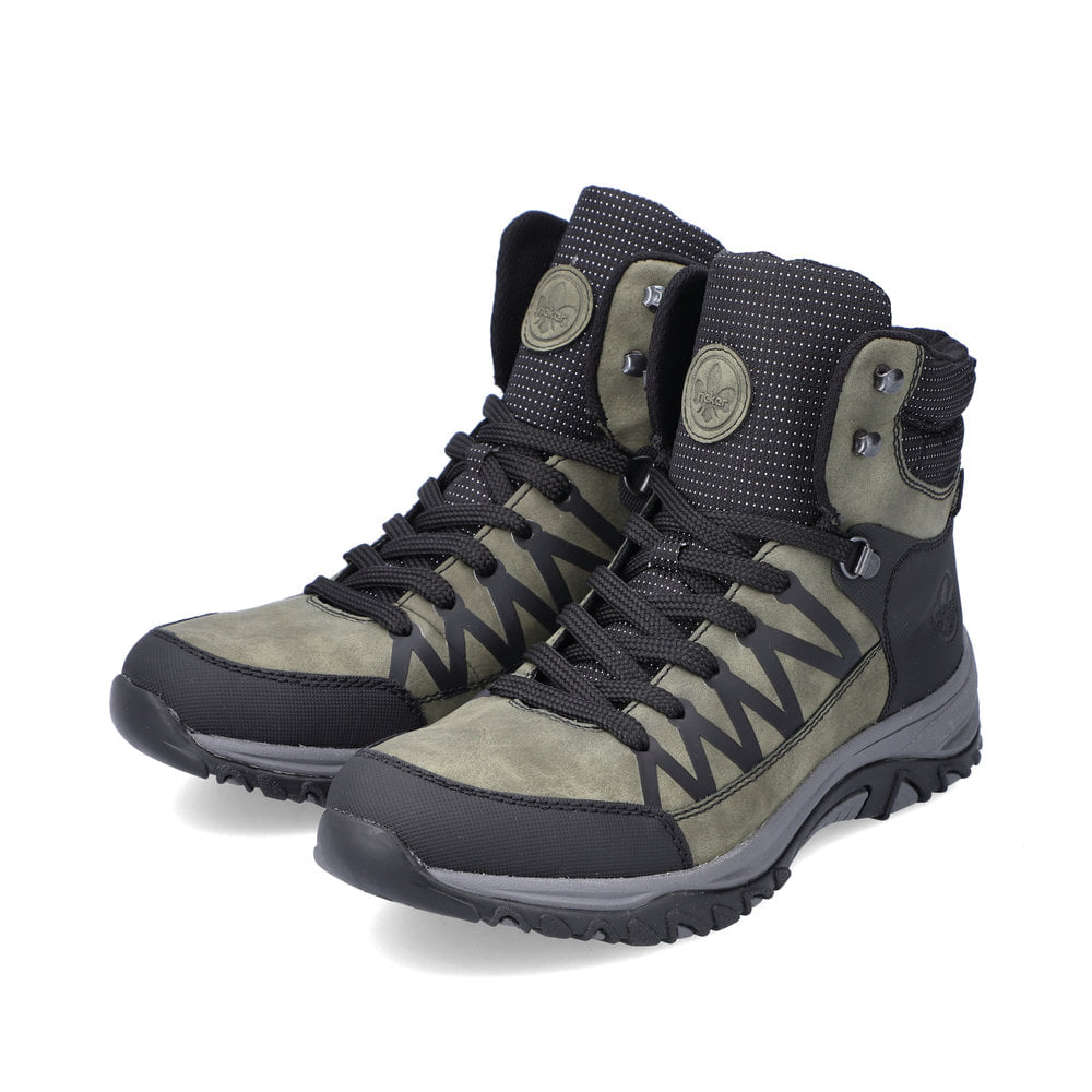 Rieker Damen Schnürstiefel khakigrün