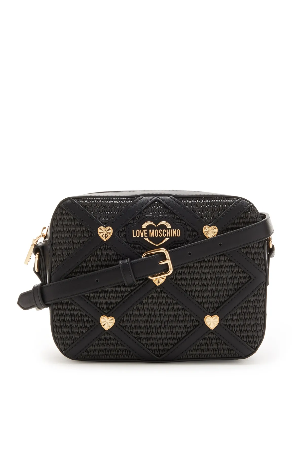 1'ASLAN  Love Moschino Damen Umhängetasche Schwarz JC4308PP0IKO100A