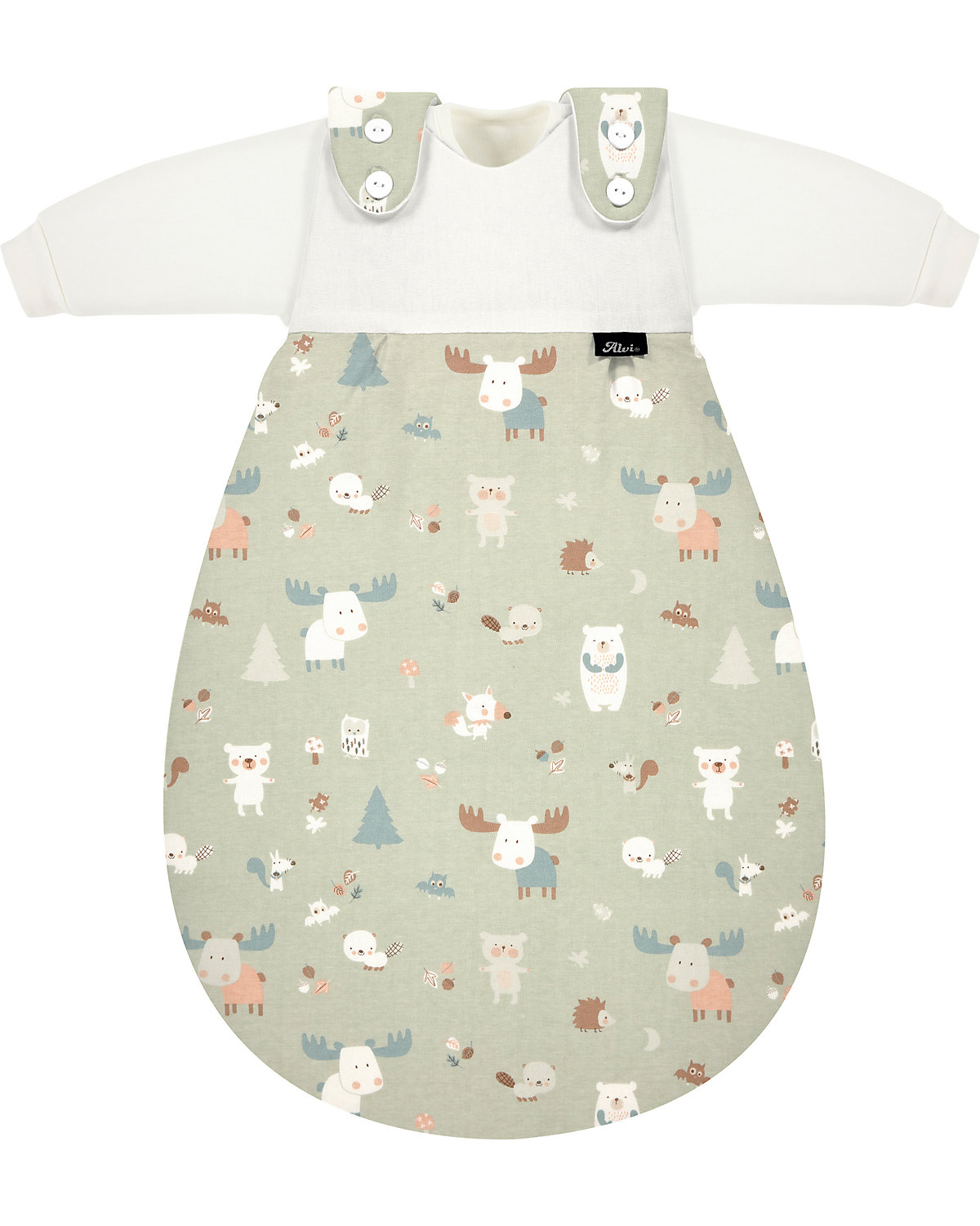 Baby-Mäxchen Schlafsack 3tlg. - TOG 2,5 - Baby Forest, 80/86