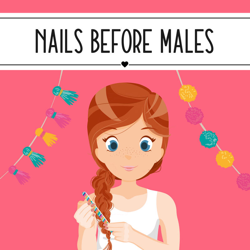 3 pilníky na nechty v sade - Nails Before Males