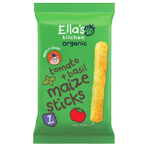 Ella's Kitchen Organic Tomaat en Basilicum 7 M Maïssticks 17g
