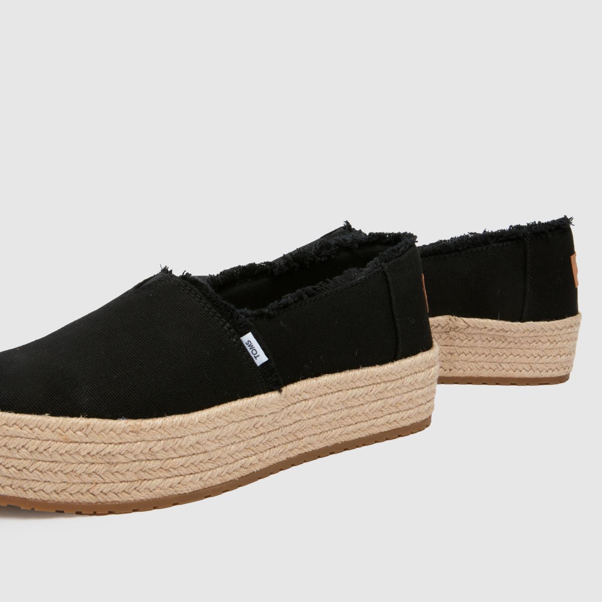 TOMS valencia lapos talpú cipők fekete színben
