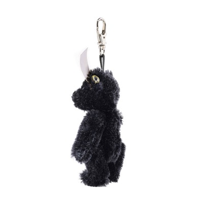 Anhänger Mini Teddybär, 8 cm, schwarz