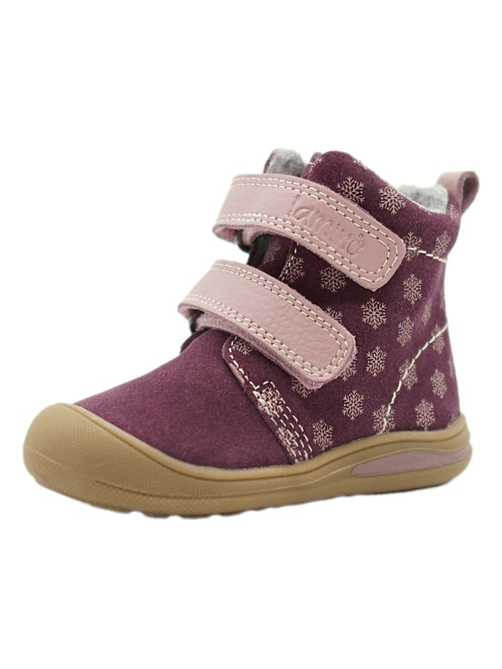 lamino Leder-Boots in Lila günstig kaufen