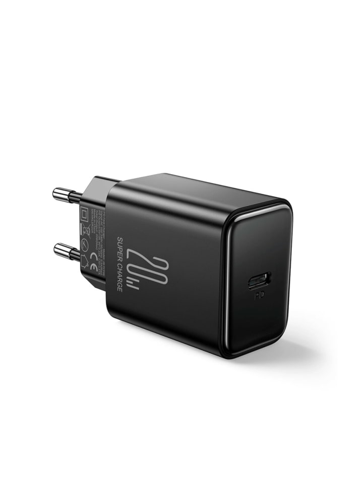 COFI 1453 Joyroom Ladegerät 20W mit 1m Kabel USB-C kompatibel mit iPhone in Schwarz günstig kaufen onesize
