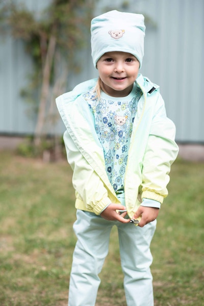 Regenjacke, hellblau für Mädchen