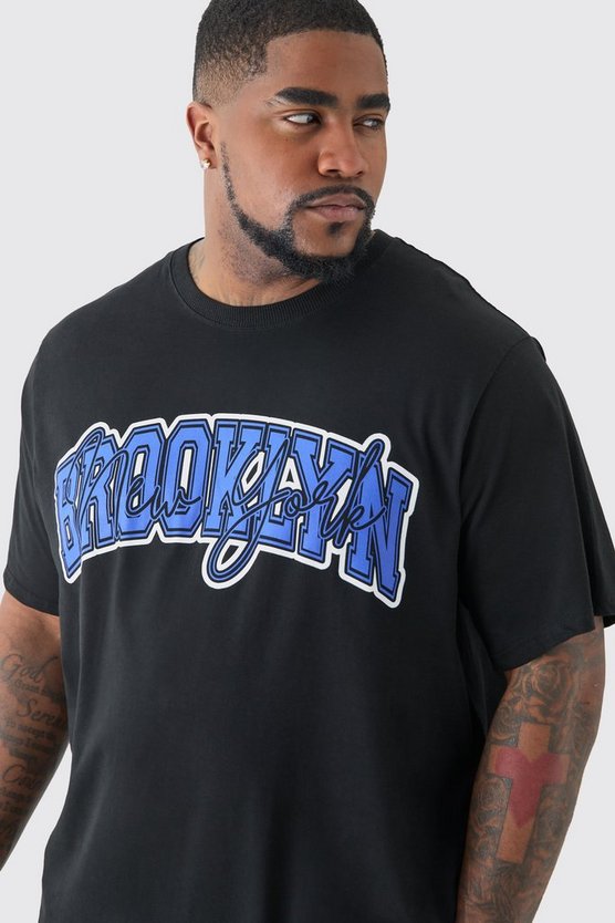 Plus T-Shirt mit Brooklyn-Print