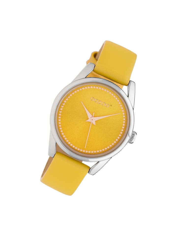 Oozoo Analog-Armbanduhr Oozoo JR gelb mittel (ca. 32mm) günstig kaufen onesize