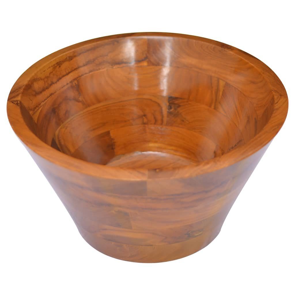 vidaXL Waschbecken Waschbecken Massivholz Teak Φ40x20 cm