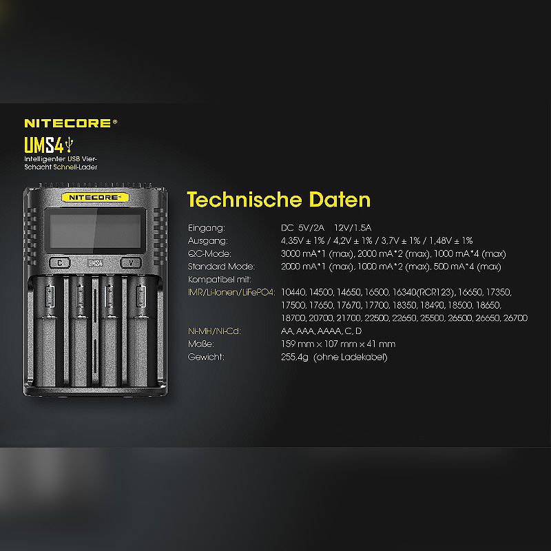 USB-Schnell-Ladegerät UMS4