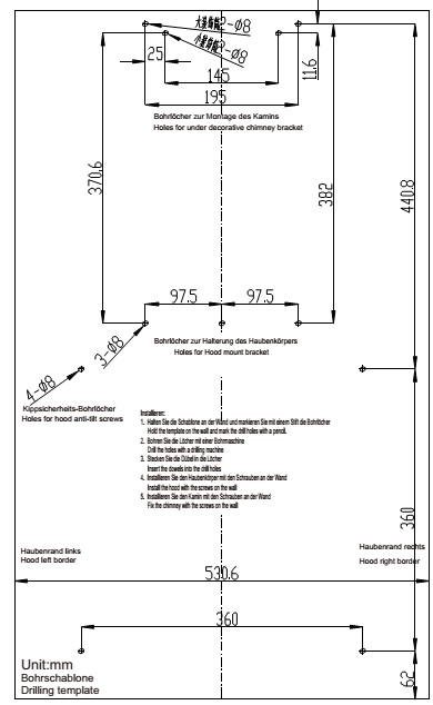 PKM Dunstabzugshaube S3-90 ABTZ