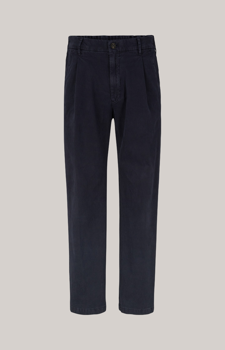 Bundfaltenhose Lead in Navy