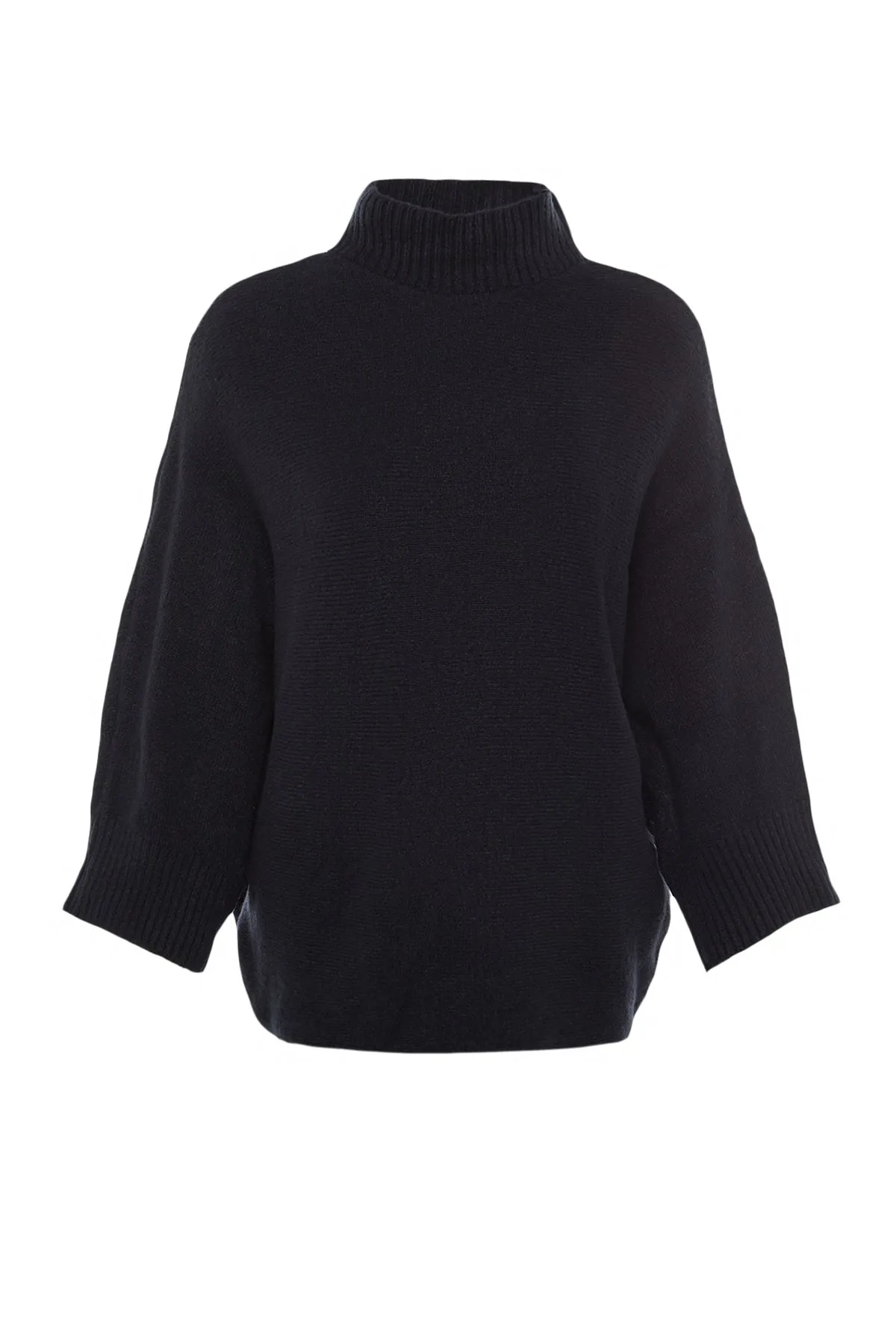 Trendyol Collection  Marineblauer, weicher, strukturierter Strickpullover mit weiter Passform TWOAW20KZ1059