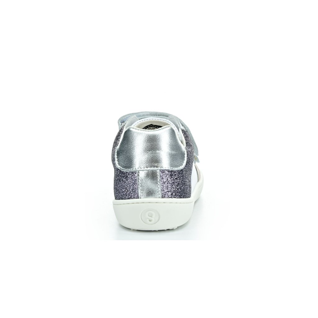 Shapen Charm Mini Silver Leather Barfußsneakers