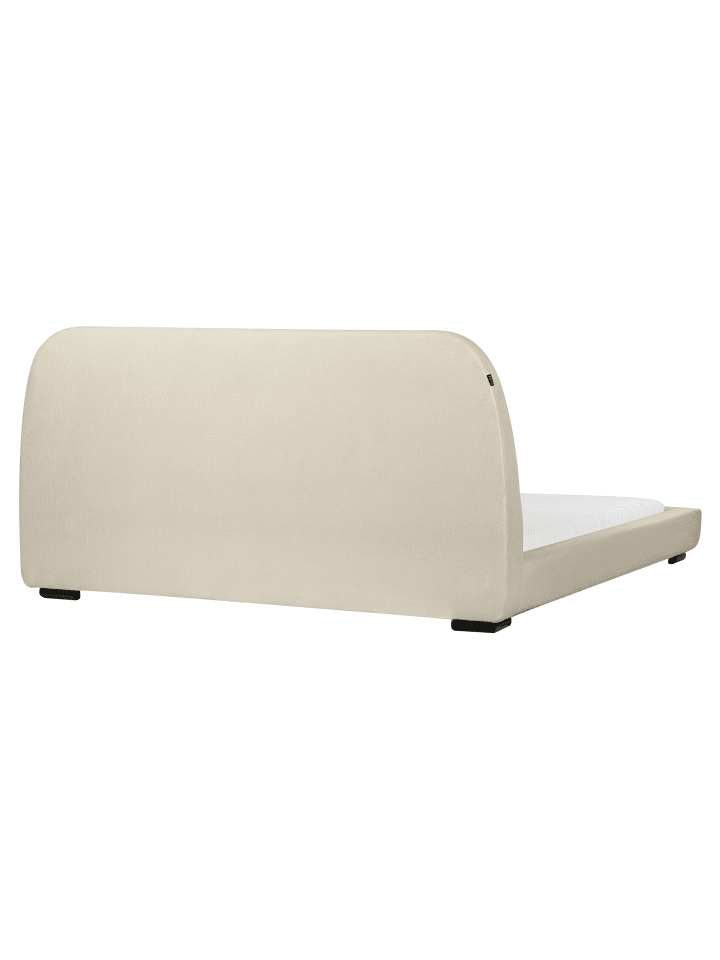 Beliani Doppelbett ROISEL in Beige/Schwarz - (W) 201 x (H) 101 x (L) 226 cm günstig kaufen onesize