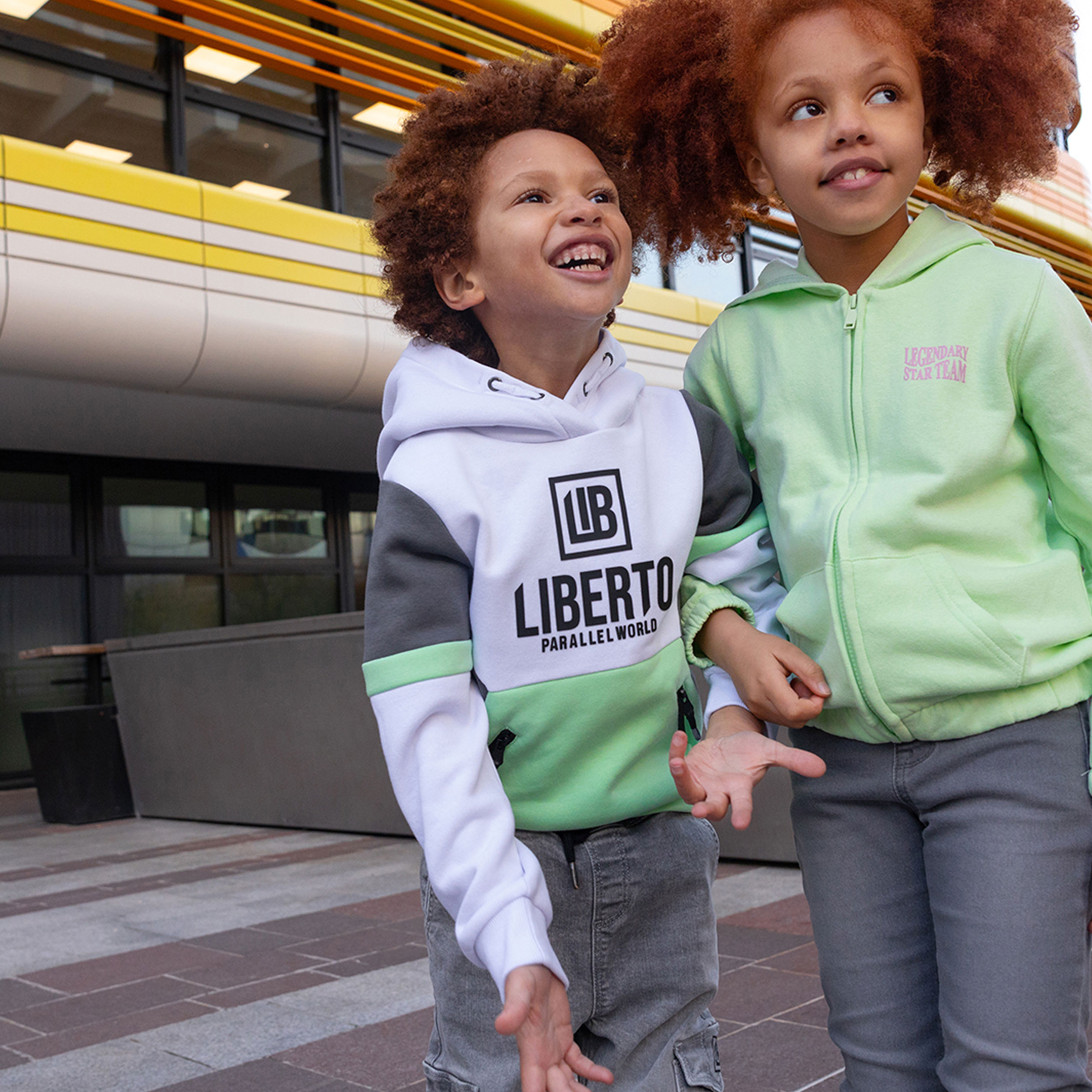 Sweat à capuche hoodie Liberto blanc garçon | La Halle