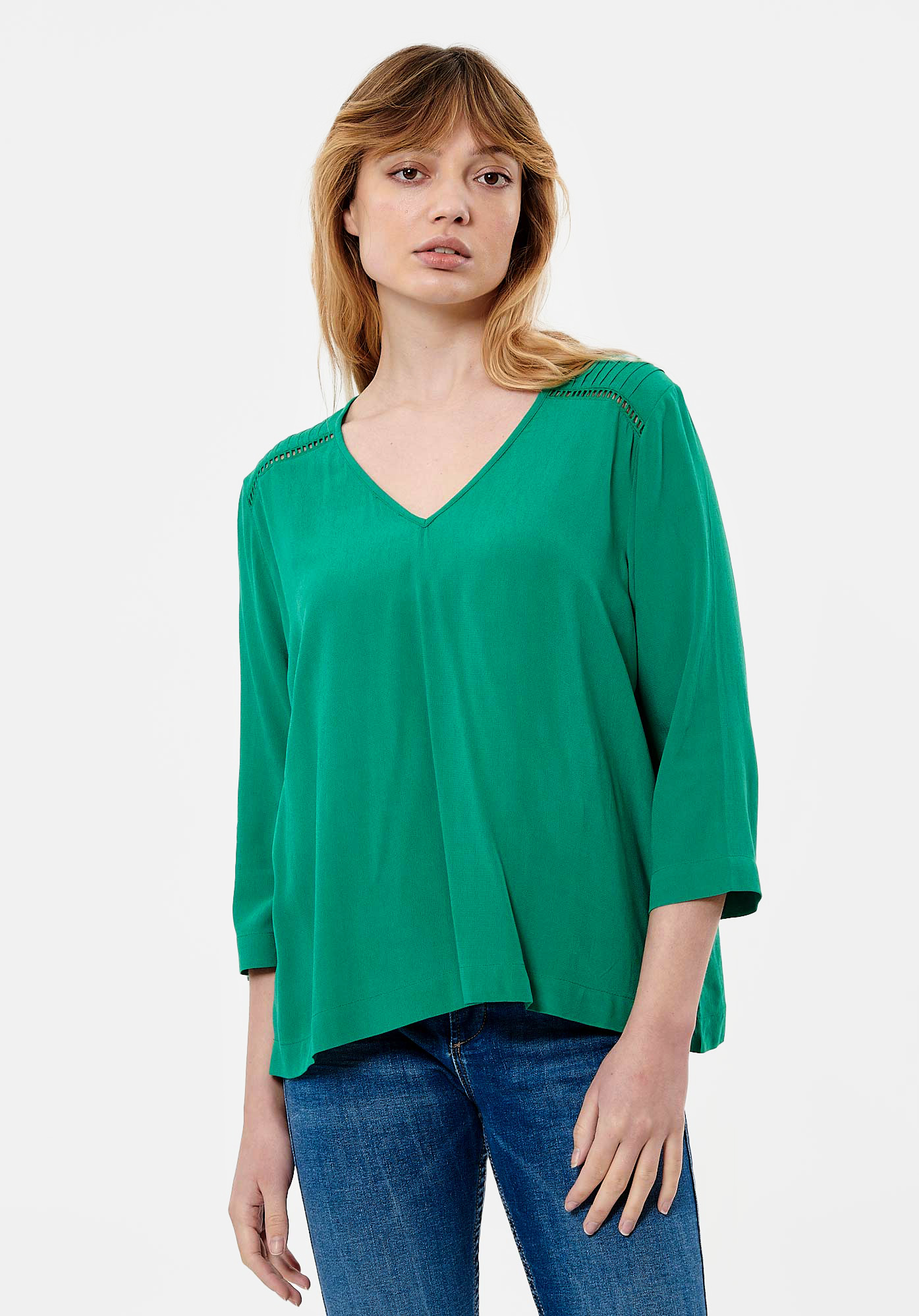 GILOU  Blouse verte Femme