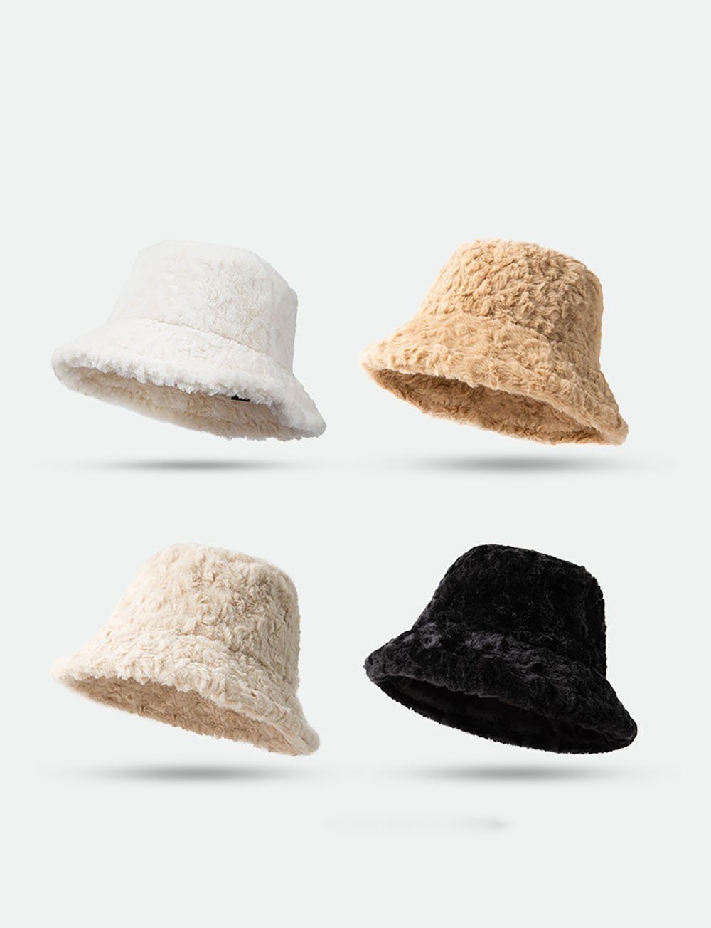 HutWorld Fischerhut Damen Winter Plüsch Fischerhut (Geeignet für den Innen- und Außenbereich, 1-St., Hervorragendes Produkt für Wärme im Winter) Winterlicher, warmhaltender Fischerhut