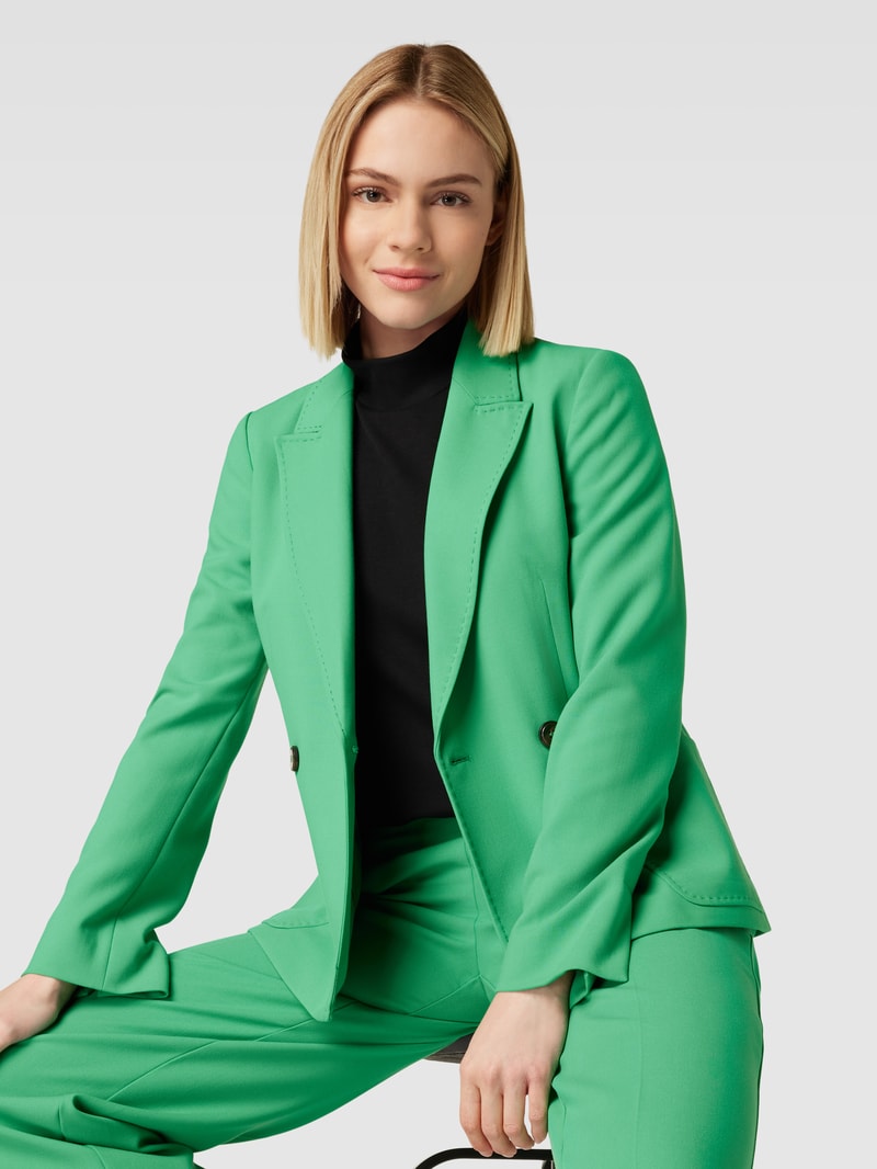 Blazer mit Eingrifftaschen Modell 'BATIK' in grasgrün