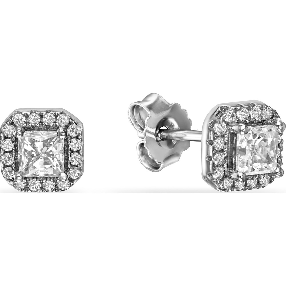 FAVS Boucles d'oreilles à fermoir à poussette 925 Argent Boucles d'oreilles