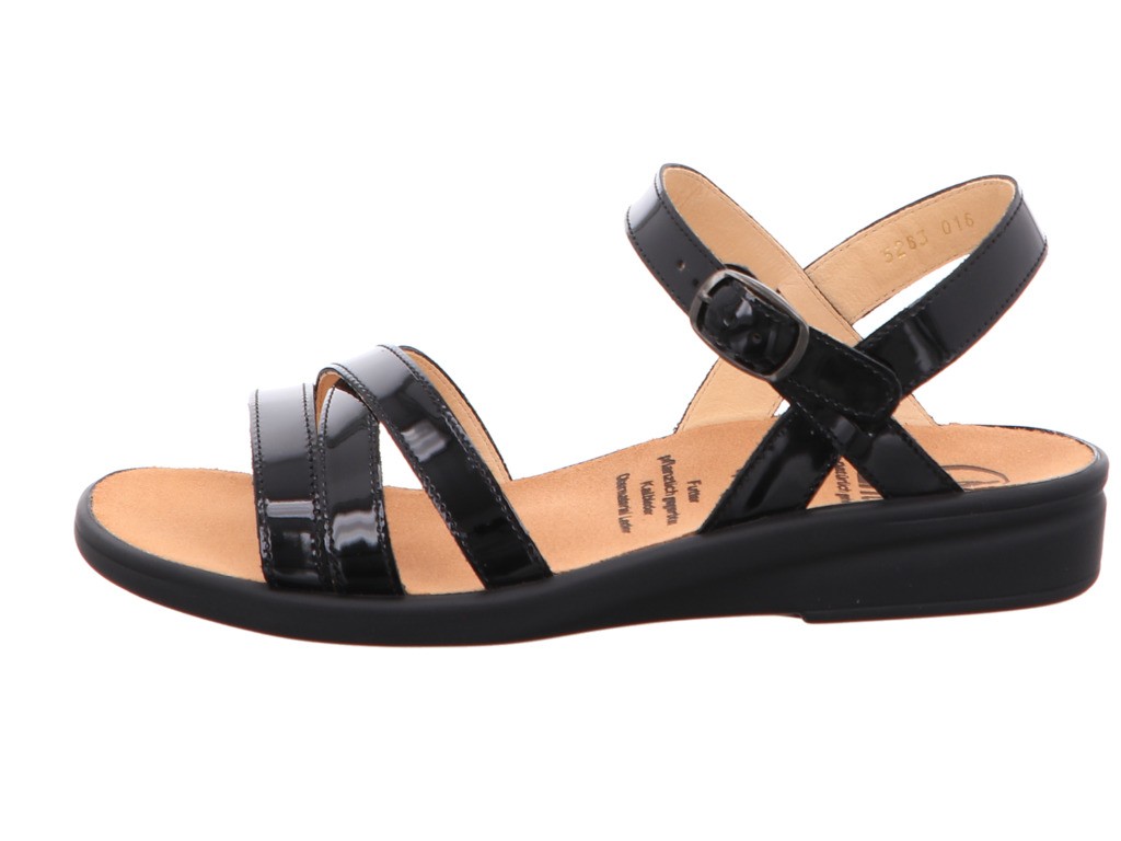 GANTER Klassische Sandalen schwarz Sonnica schwarz Lack