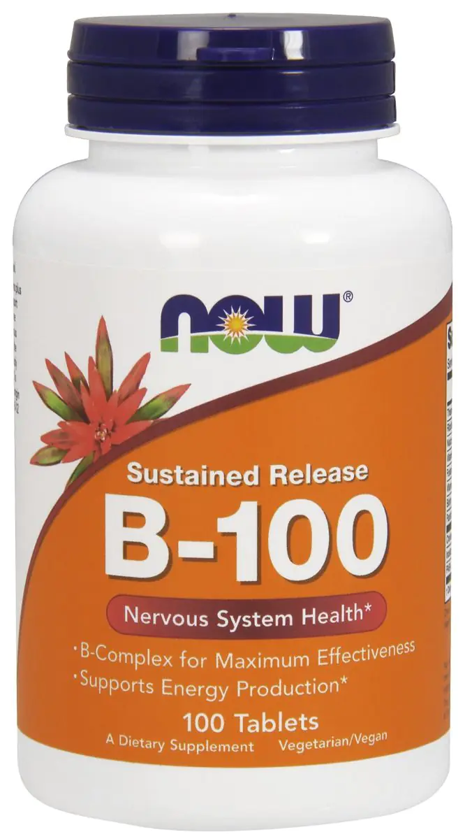 Now Foods Vitamin B-100, kompleks vitamina B, tablete s produženim oslobađanjem