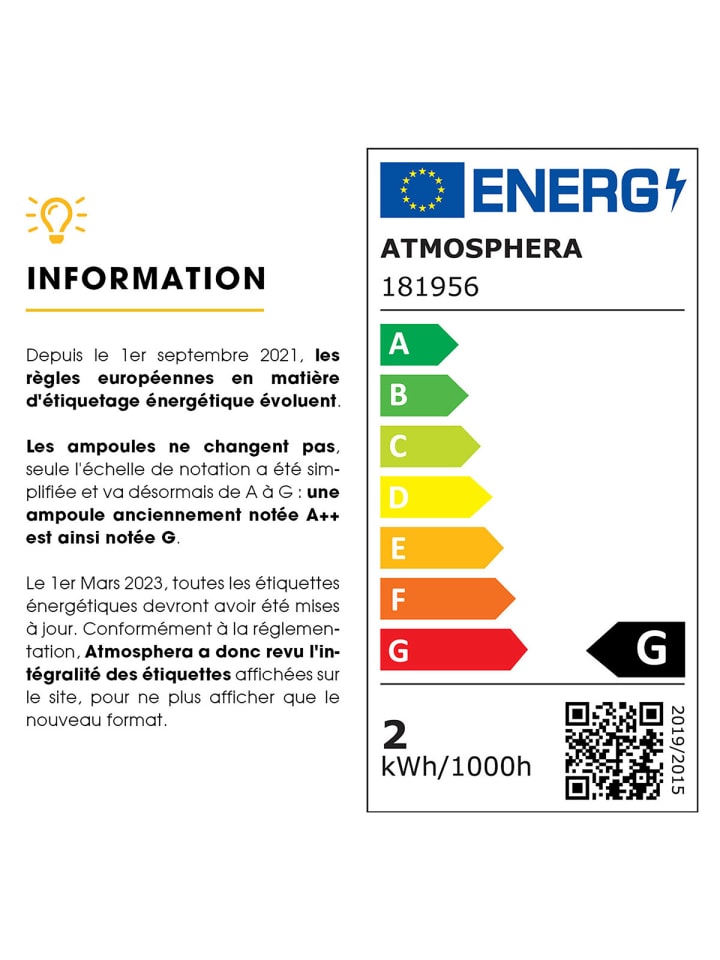 Atmosphera Créateur d'intérieur Deko-Glühbirne in beige günstig kaufen onesize