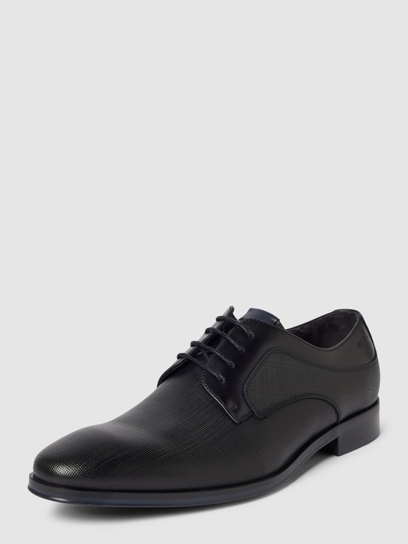 Derby-Schuhe mit Schnürverschluss Modell 'Sio' in schwarz