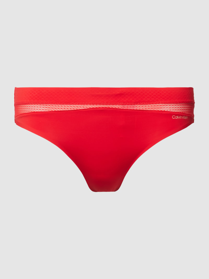 Bikini-Hose mit Label-Print Modell 'Infinite Flex' in rot