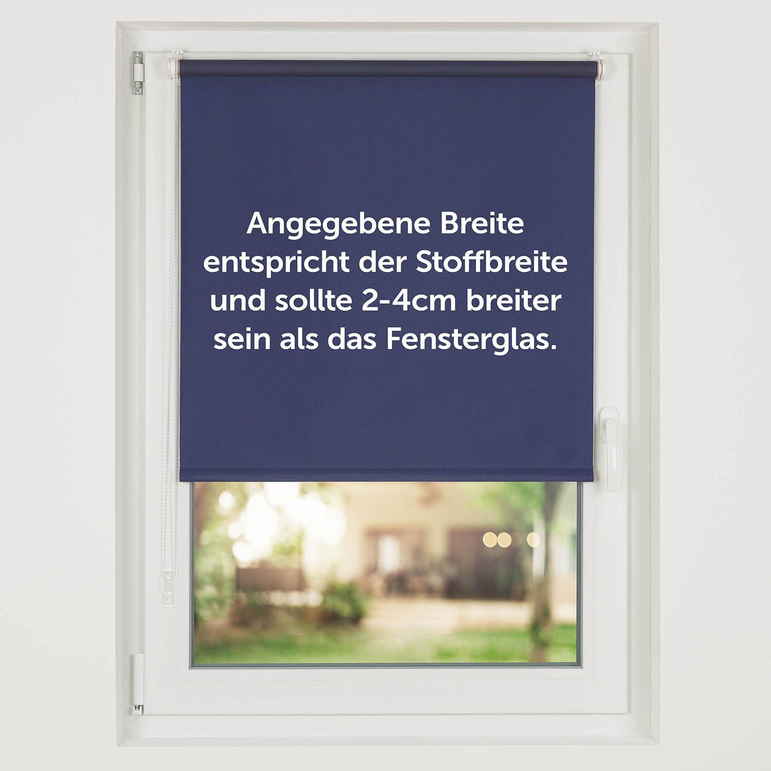 Doppelrollo Verdunklungsrollo - Klemmfix Rollo ohne Bohren, Blumtal, Lichtschutz, Freihängend, Klemmfix, Klemmrollo für Fenster und Tür