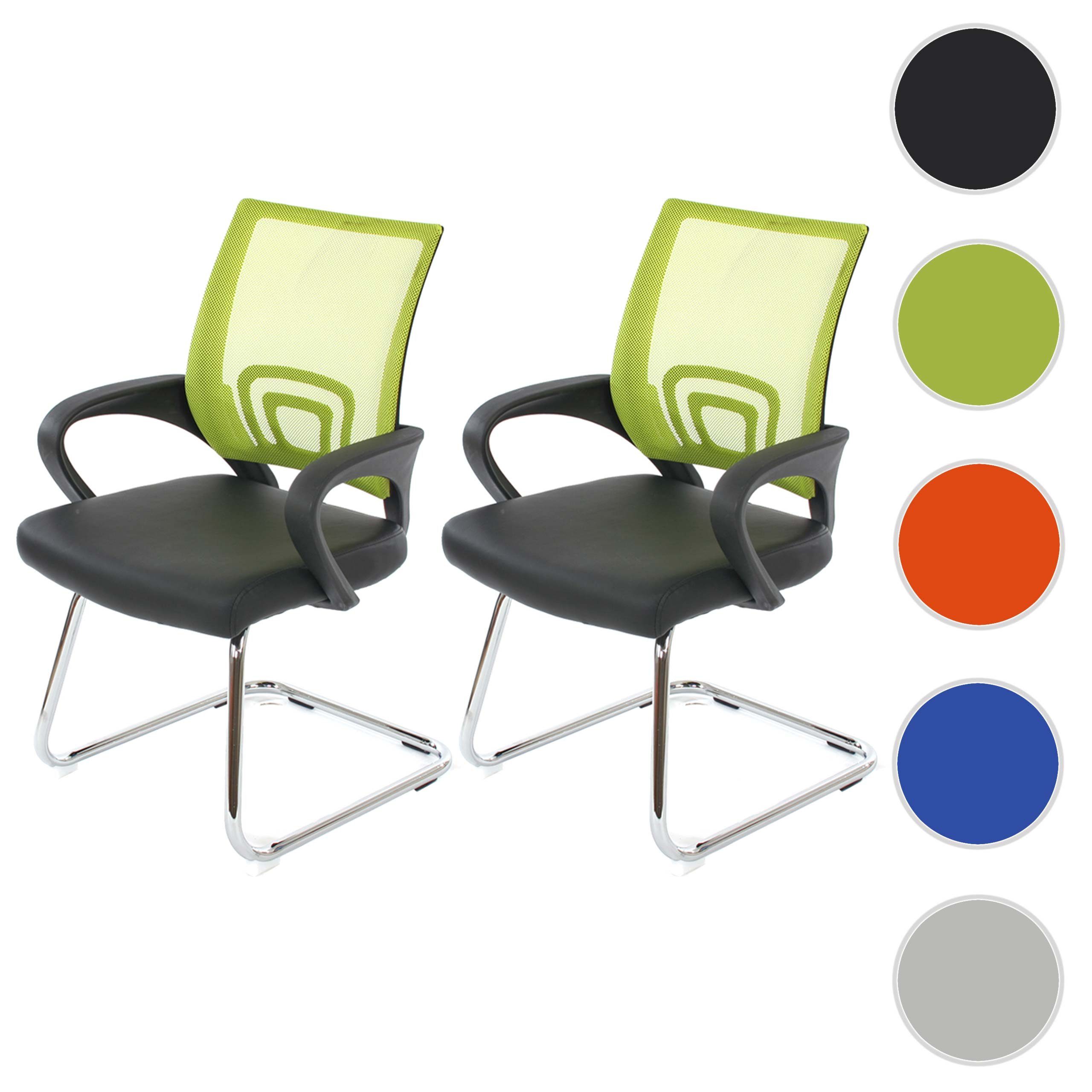 MCW Freischwinger Afragola-2 (Set, 2 St), 2er-Set, Ergonomisch geformte Rückenlehne, Leicht abwaschbar