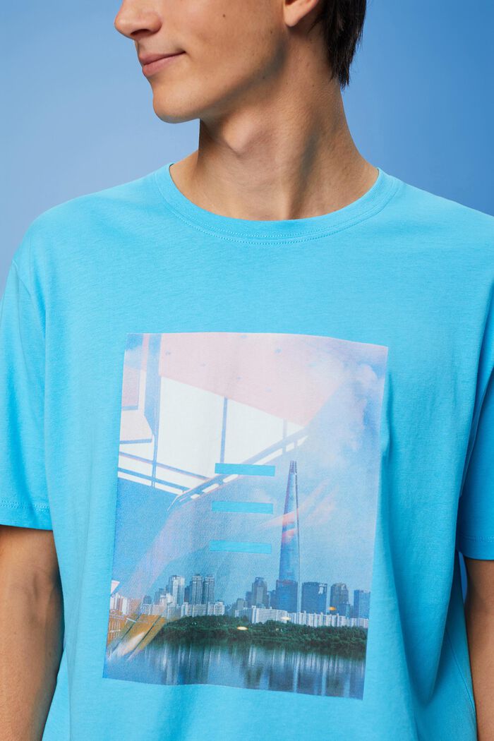 Baumwoll-T-Shirt mit Print