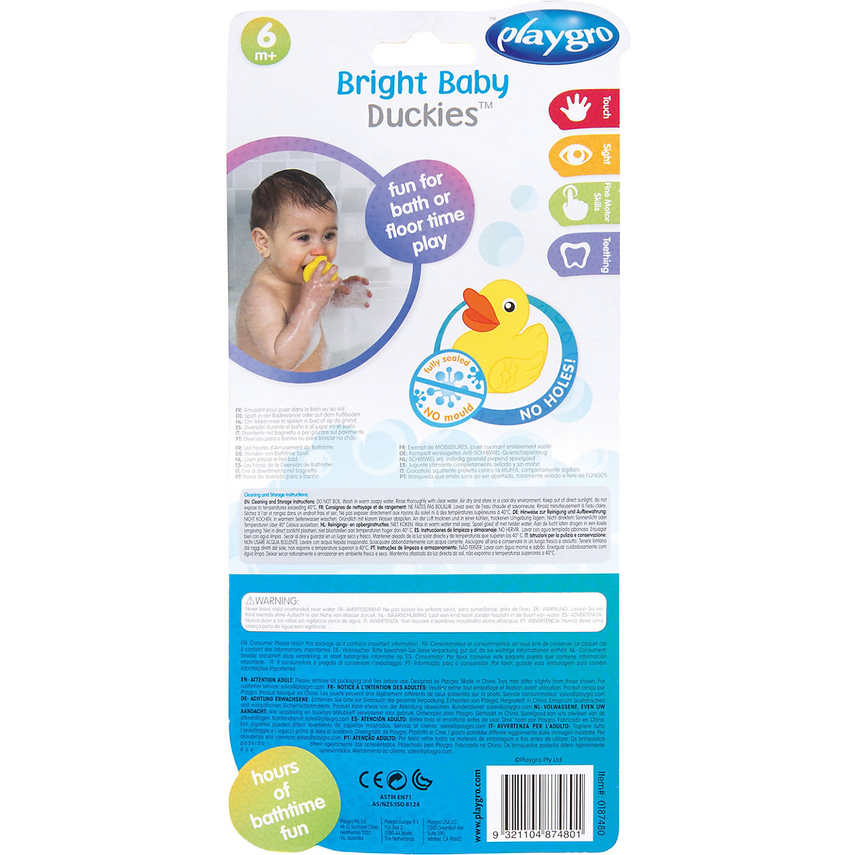 Mini Badeenten wasserdicht 4 Stck.
