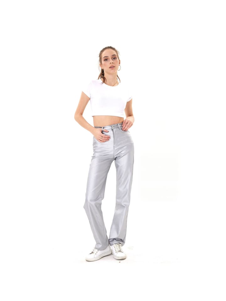 Ital-Design Hose in Hellgrau günstig kaufen
