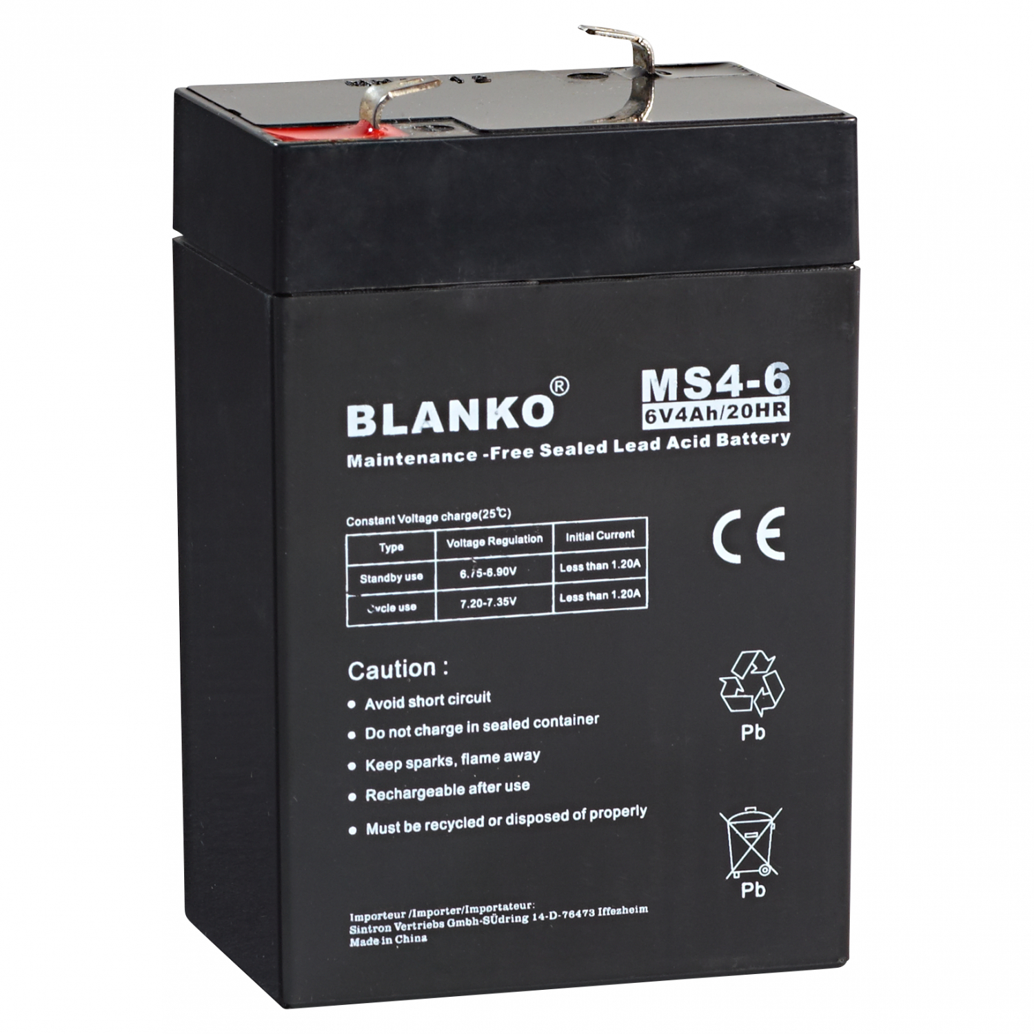 Simbatec Blanko Blei-Akku 6V 4Ah