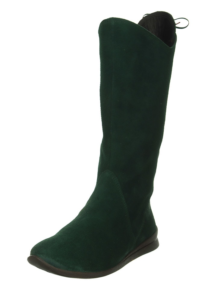 Think! Leder-Stiefel in Grün günstig kaufen