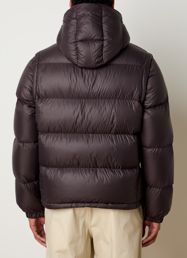 Moncler Cyclone puffer jacket with down padding and removable sleeves