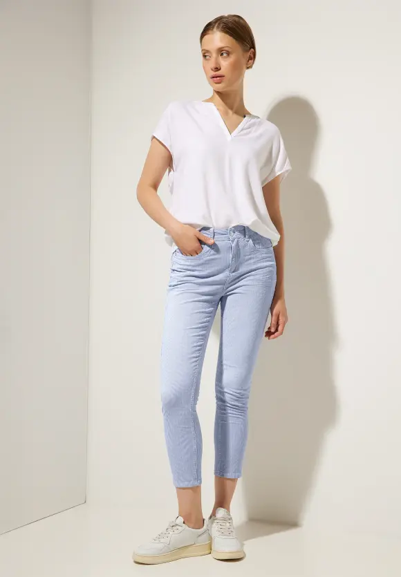 Street One Slim Fit Hose mit Streifen